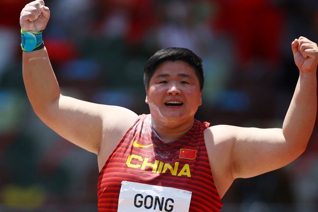 பெண்களுக்கான குண்டு எறிதல் போட்டி: சீனாவுக்கு தங்கம்